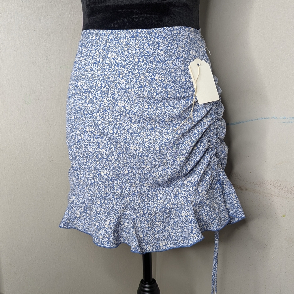 Floral Blue Skirt